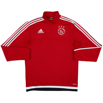 Top de entrenamiento con cremallera de 1/4 adidas del Ajax 2015-16 - 8/10 - (M)