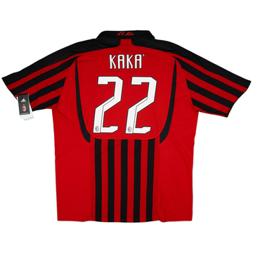2008-09 AC Milan Home L/S Shirt Kaka #22 - 8/10 - (L)