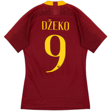 2018-19 Roma Authentic Home Shirt Dzeko #9 - 7/10 - (M)