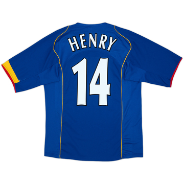 2005-06 Arsenal Home L/S Shirt Henry #14 - 8/10 - (M)
