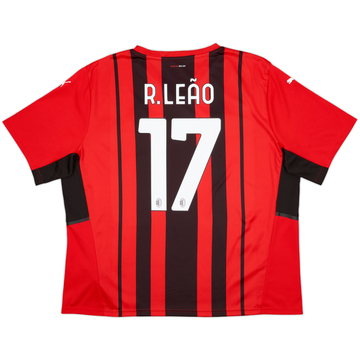 ACミラン 22/23 ホームオーセンティックユニフォーム 17番 R.LEAO 2022-23 AC Milan Home Shirt R.Leao #17 - 9/10 - (M)