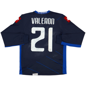 2011-12 Deportivo de La Coruna Away L/S Shirt Valeron #21 - 4/10 - (S)