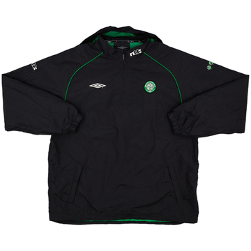 2002-03 Celtic Umbro 1/4 Zip Hooded Rain Jacket - 9/10 - (XL)