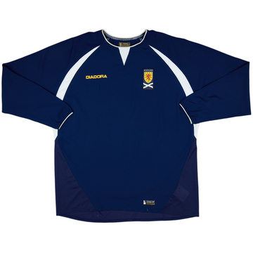 2003-05 Scotland Home L/S Shirt - 7/10 - (XL)