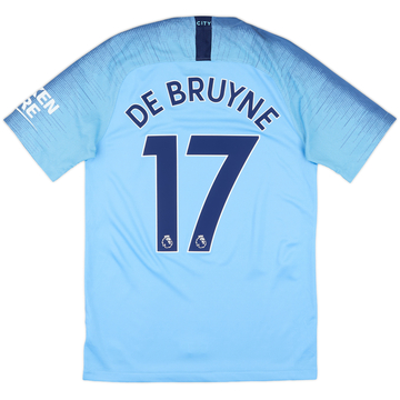 2018-19 Manchester City Home Shirt De Bruyne #17 - 7/10 - (L)