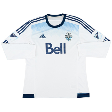 2015-16 Vancouver Whitecaps Authentic Home L/S Shirt - 7/10 - (XL)