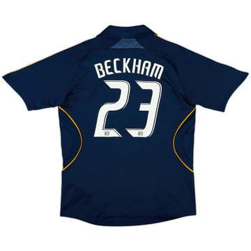 2007-08 LA Galaxy Away Shirt Beckham #23 - 7/10 - (S.Boys)
