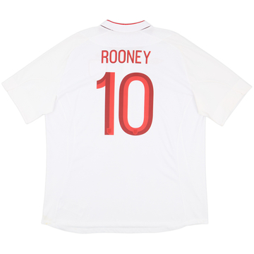 2012-13 England Home Shirt Rooney #10 - 7/10 - (3XL)