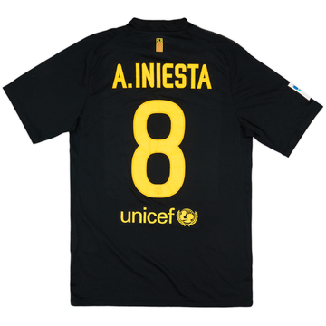 2010-11 Barcelona Home Shirt A.Iniesta #8 - 6/10 - (Women's S)