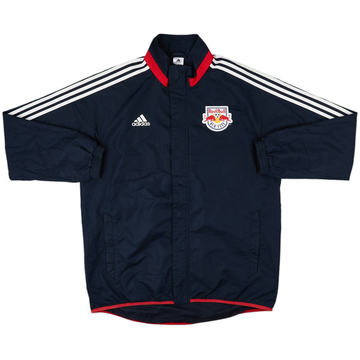2012-13 New York Red Bulls adidas Hooded Rain Jacket - 8/10 - (L/XL)