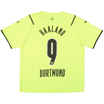 2021-22 Borussia Dortmund European Home Shirt Haaland #9 - 9/10 - (XL)