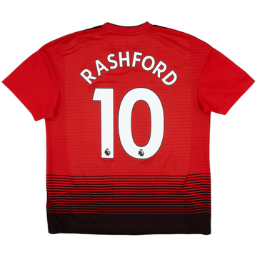 2018-19 Manchester United Home Shirt Rashford #10 - 8/10 - (M)