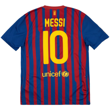 2011-12 Barcelona Home Shirt Messi #10 - 4/10 - (M)