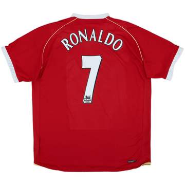 2006-07 Manchester United Home Shirt Ronaldo #7 - 8/10 - (L)