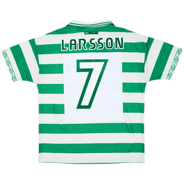ウェア Celtic 1998/99  Uniform #7 LARSSON 1998-99 Celtic Away Shirt Larsson #7 - 8/10 - (XL)