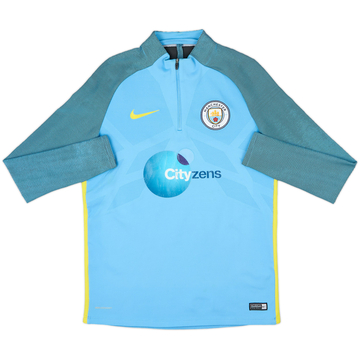 NIKE　2016〜17 マンチェスターシティ　ドリルトップ　aeroswift 2016-17 Manchester City Nike 1/4 Zip Training Top - 8/10 - (S)