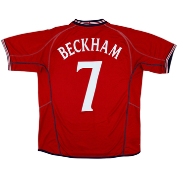 2002-04 England Away Shirt Beckham #7