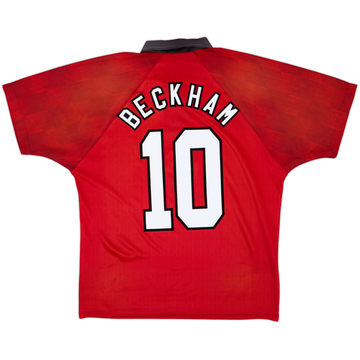 1996-98 Manchester United Home Shirt Beckham #10 - 5/10 - (L)