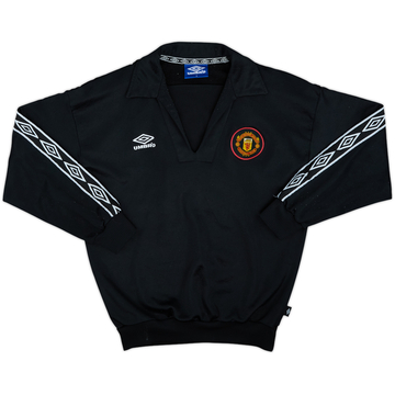 1996-97 Manchester United Umbro 1/2 Zip Drill Top - 9/10 - (S)