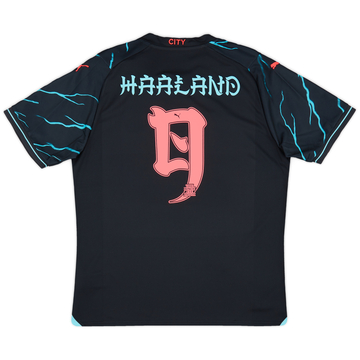 2023-24 Manchester City Third Shirt Haaland #9 - 8/10 - (S)