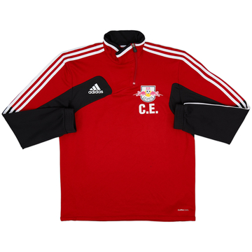 2012-13 RB Leipzig adidas Staff Issue 1/4 Zip Drill Top C.E. - 5/10 - (L/XL)