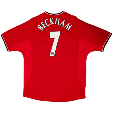 2000-02 Manchester United Camiseta Titular Beckham #7 - 8/10 - (L)