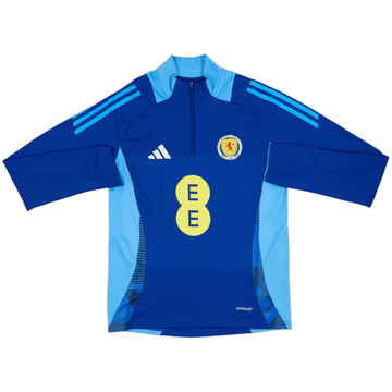 Top de entrenamiento con cremallera de 1/4 adidas de Escocia 2023-24 - 8/10 - (Niños L.)