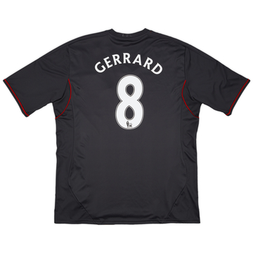 a*a様 リバプール GERRARD 8番 アウェイ　09 2009-10 Liverpool Away L/S Shirt Gerrard #8 - 6/10 - (S)