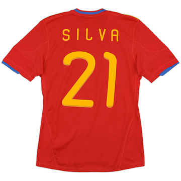 2009-10 Spain Home Shirt Xavi #8 - 7/10 - (S)