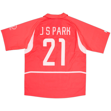 2002-03 South Korea Player Issue Home Shirt J S Park #21 - 7/10 - (M)