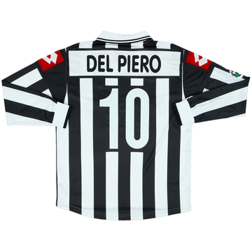 2001-02 Juventus Home L/S Shirt Del Piero #10 - 8/10 - (M)