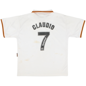 1998-99 Valencia Home Shirt Claudio #7 - 5/10 - (L.Boys)
