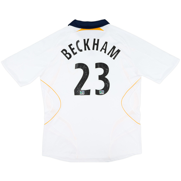 2007-08 LA Galaxy Home Shirt Beckham #23 - 6/10 - (XL)