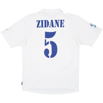 2001 Real Madrid Home Shirt Zidane #5 - 8/10 - (L)
