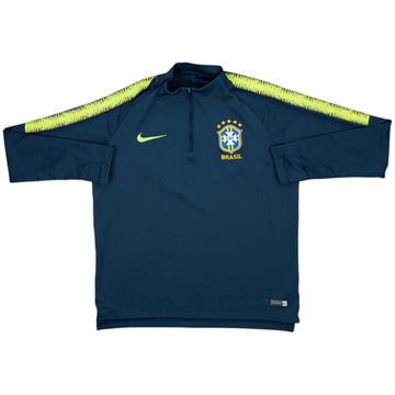 2018-19 Brazil Nike 1/4 Zip Drill Top - 9/10 - (M)