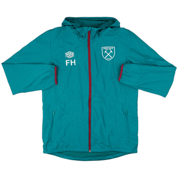 2023-24 West Ham Staff Issue Umbro Hooded Rain Jacket FH - 8/10 - (M)