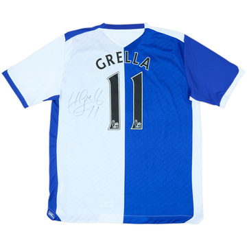 2008-09 Blackburn Signed Home Shirt Grella #11 - 9/10 - (XL)