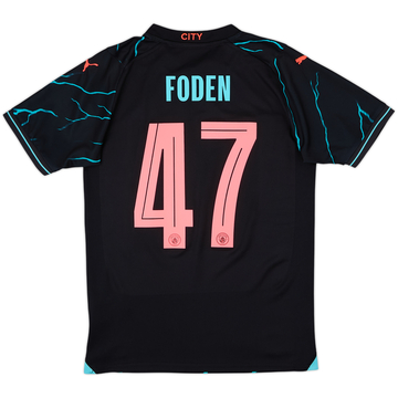 2023-24 Manchester City Player Issue Third European Shirt Foden #47