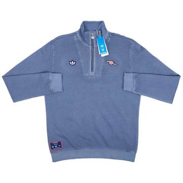 マンユー☆アディダス☆オリジナル☆Terrace Icons Half-Zip Top mens-adidas-originals-gray-