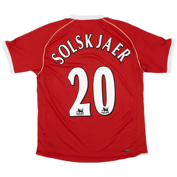 2006 07 Manchester United Home Shirt Solskjaer 20 6 10 L