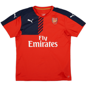 Puma Arsenal 1/4 Zip Fleece Training Top - Grey/Yellow