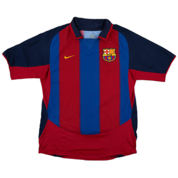 2003-04 Barcelona Home Shirt Ronaldinho #10 - 8/10 - (S)