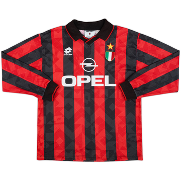1994-95 AC Milan Home L/S Shirt - 5/10 - (L)