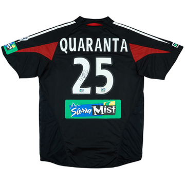 2005 DC United Match Issue Signed Home Shirt Quaranta #25
