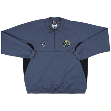 2000-01 Inter Milan Nike 1/4 Zip Sweat Top - 8/10 - (XL.Boys)