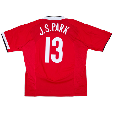 定率割引 往復 Manchester 2004-06 United (XXL) - 7/10 - #13 J.S.Park Shirt Home ウェア