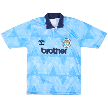 素晴らしい外見 Manchester 1989-91 City (L.Boys) - 7/10 - Shirt Home ウェア