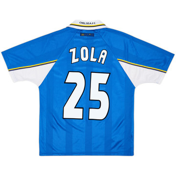1997-99 Chelsea Home Shirt Zola #25 - 9/10 - (L)