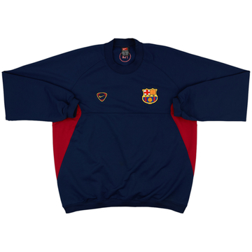 2000-01 Barcelona Player Issue Nike Fleece Top (XL)