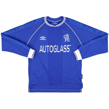 99/01 UMBRO × CHELSEA Home Game Shirts 1999-01 Chelsea Home Shirt - 7/10 - (Y)